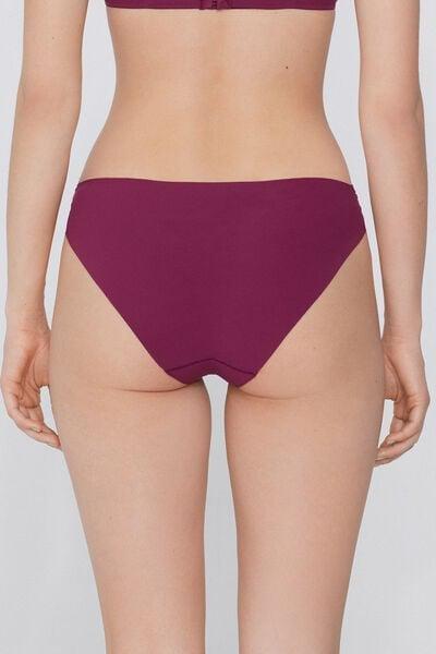 BORDEAUX Laser-Cut Recycled Microfibre Knickers, , large image number 2