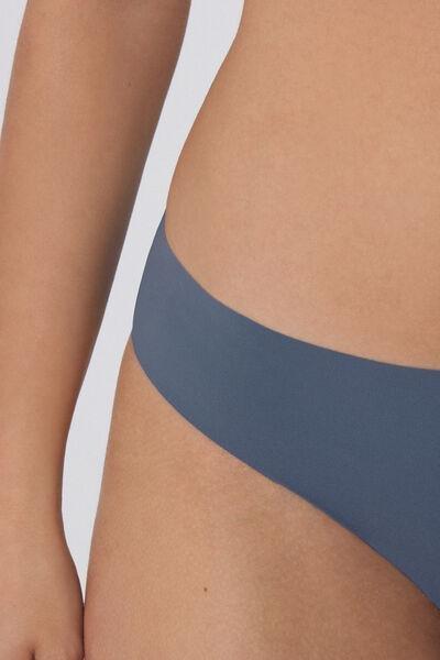 GALACTIC BLUE Laser-Cut Recycled Microfibre Knickers, , large image number 3