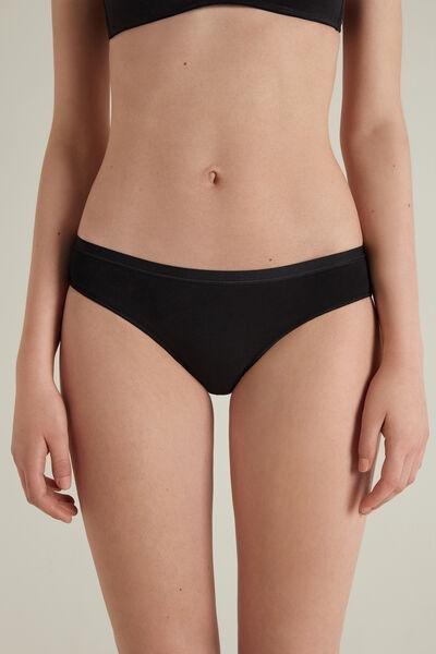 Black Elasticated Panties, , large image number 0
