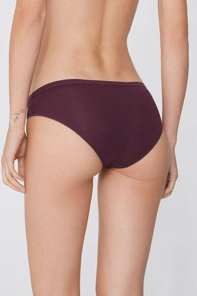 Burgundy Elasticated Panties, 5701_065Y, large image number 2
