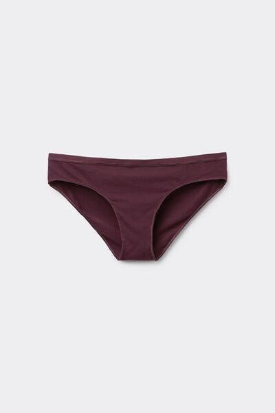Burgundy Elasticated Panties, 5701_065Y, large image number 4