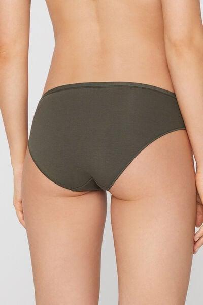 Green Stretchy Cotton Knickers, 5701_226Z, large image number 2