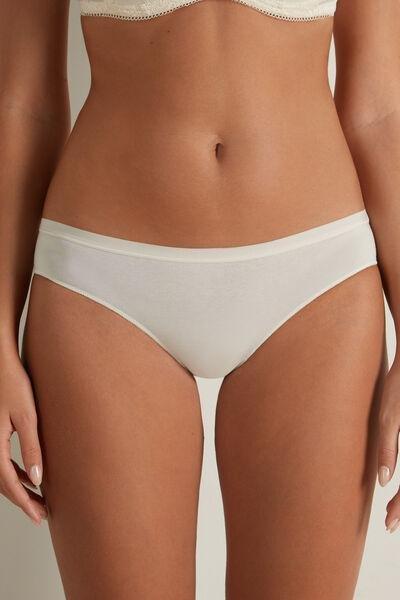Cream Elasticated Panties, , large image number 0