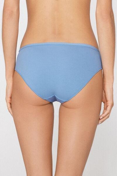 Blue Stretchy Cotton Knickers, 5701_393Z, large image number 2