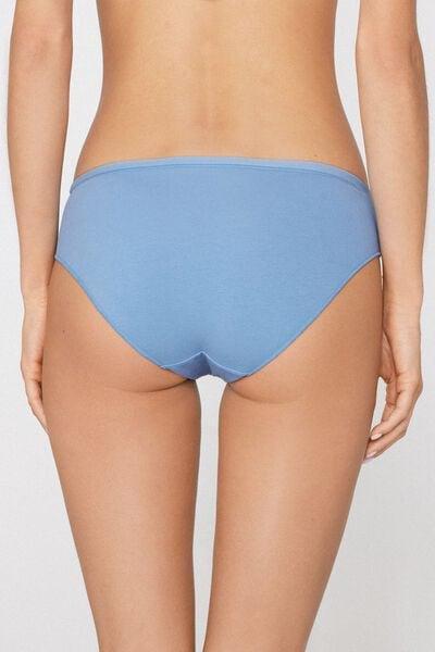 Blue Stretchy Cotton Knickers, 5701_393Z, large image number 2