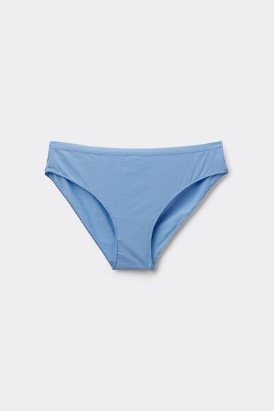 Blue Stretchy Cotton Knickers, 5701_393Z, large image number 4