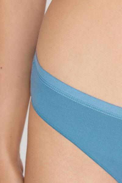 Blue Breathable Fabric Cotton Knickers, 5701_525Z, large image number 3