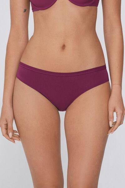 Burgundy Stretchy Knickers, 5701_719Y, large image number 0