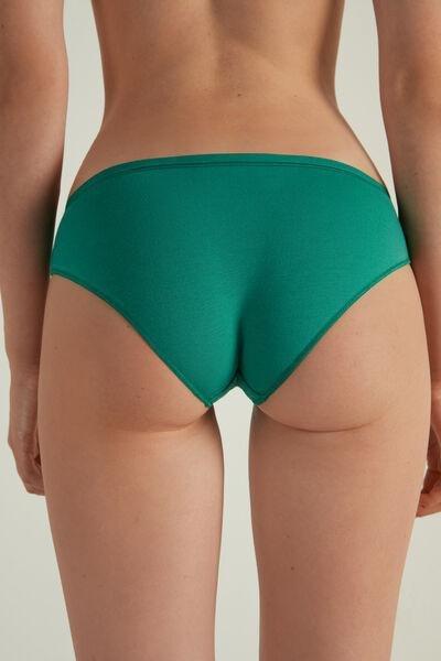 Blue Runched Fabric Bikini Bottoms, 5701_916U, large image number 2