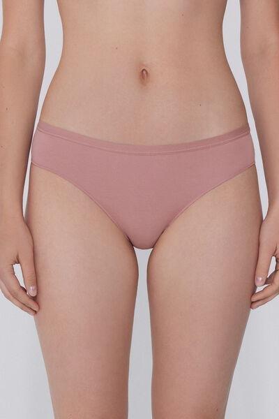Pink Stretchy Cotton Knickers, , large image number 0