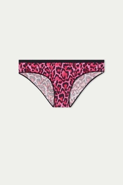 Fuchsia Animal Print Printed Cotton Briefs, , large image number 3