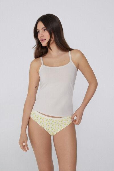 Yellow Printed Briefs, 5701_611Y, large image number 0