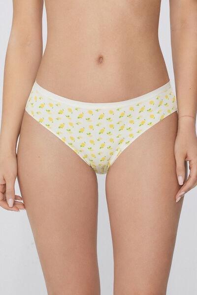 Yellow Printed Briefs, 5701_611Y, large image number 1