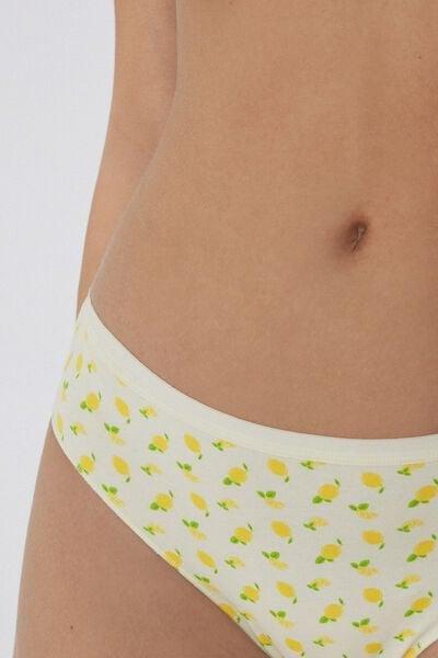 Yellow Printed Briefs, 5701_611Y, large image number 3