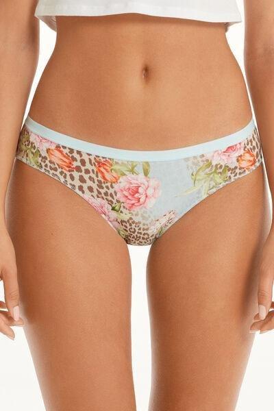 Blue Printed Cotton Briefs, , large image number 3