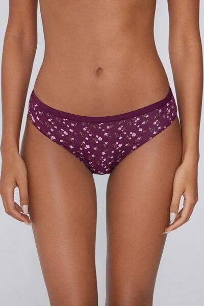 Burgundy Printed Cotton Briefs, 5701_984Y, medium