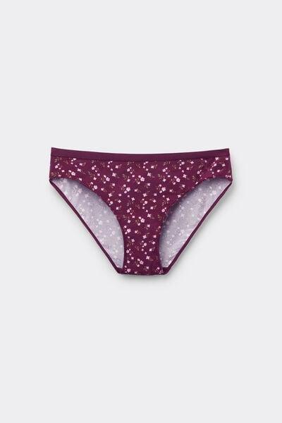 Burgundy Printed Cotton Briefs, 5701_984Y, large image number 4