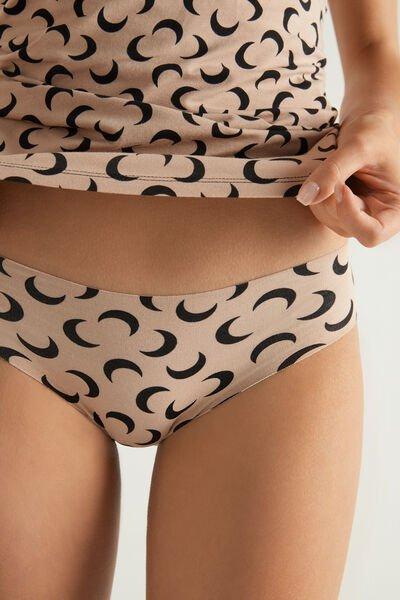Pink Blush Moon Print Briefs, 5701_410U, large image number 1