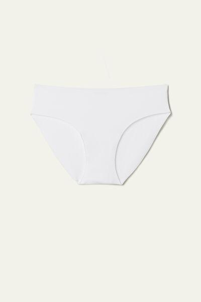 White Seamless Stretch Briefs, , large image number 4