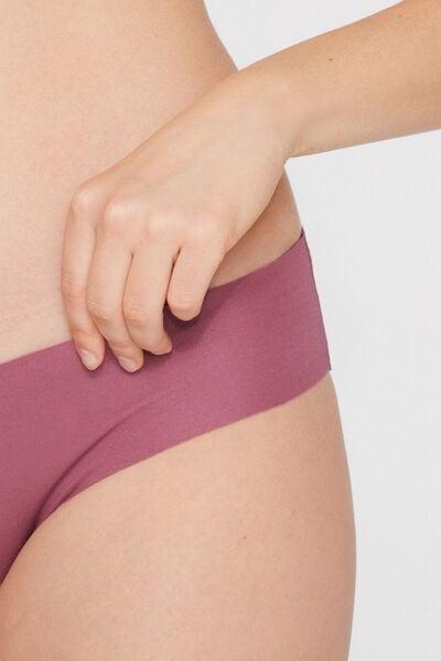Pink Seamless Organic Cotton Knickers, 5701_179Z, large image number 3