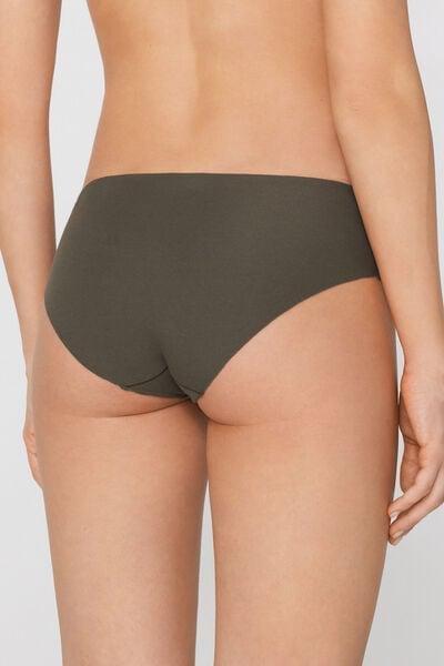 Green Seamless Organic Cotton Knickers, 5701_226Z, large image number 1