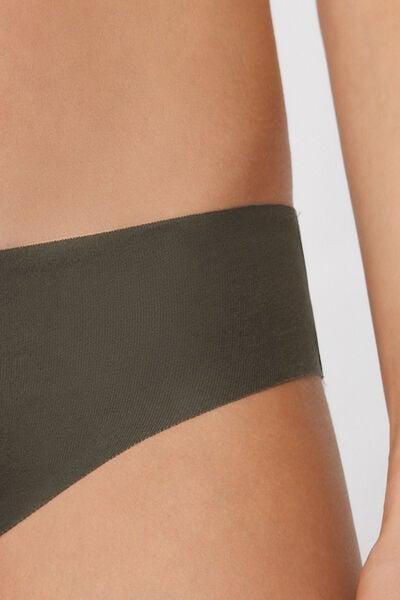 Green Seamless Organic Cotton Knickers, 5701_226Z, large image number 2