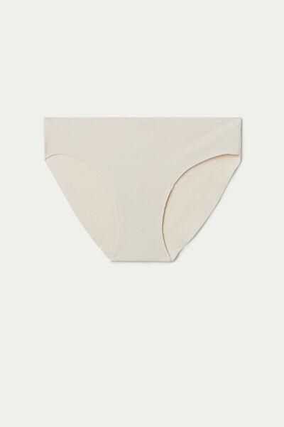Cream Seamless Stretch Briefs, , large image number 4