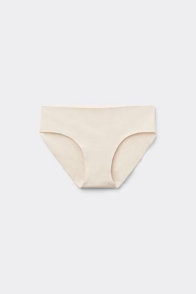 Cream Seamless Stretch Briefs, Ivory Cream, large image number 4