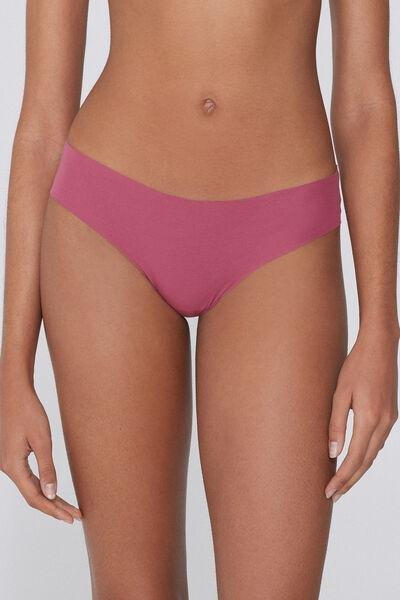 Pink Seamless Cotton Briefs, , large image number 0