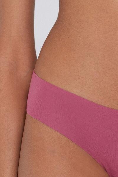 Pink Seamless Cotton Briefs, , large image number 3