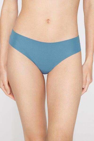 Blue Seamless Organic Cotton Knickers, 5701_525Z, large image number 1