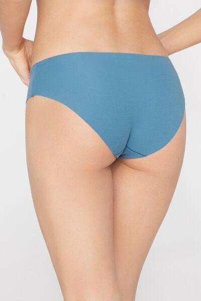 Blue Seamless Organic Cotton Knickers, 5701_525Z, large image number 2