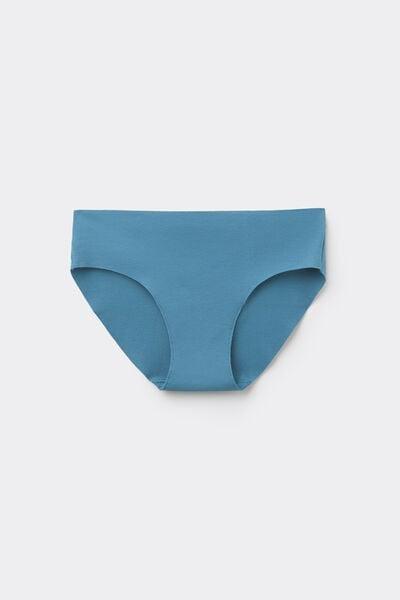 Blue Seamless Organic Cotton Knickers, 5701_525Z, large image number 4