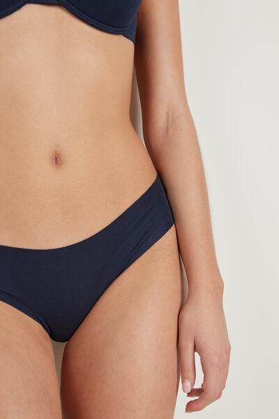 Blue Seamless Stretch Briefs, , large image number 3