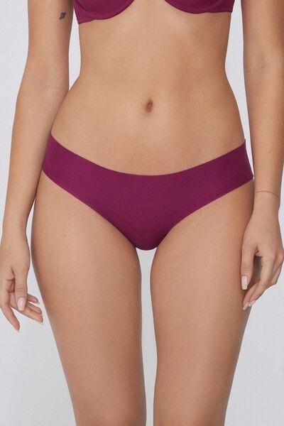 Burgundy Seamless Knickers, 5701_719Y, medium