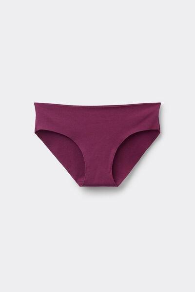 Burgundy Seamless Knickers, 5701_719Y, large image number 4
