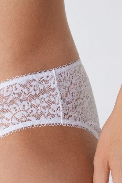 White Classic Lace Briefs, White, large image number 5