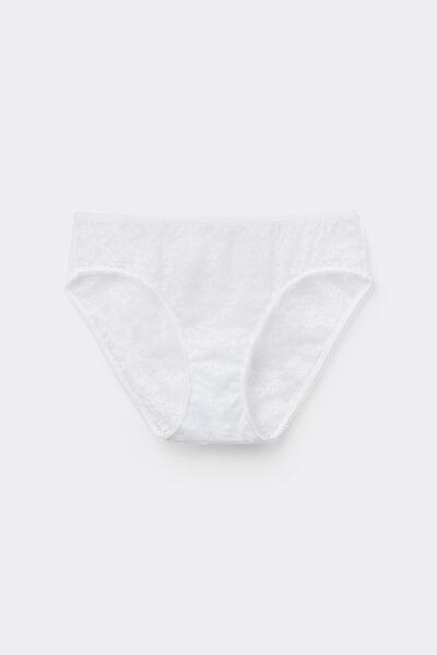 White Classic Lace Briefs, White, large image number 6