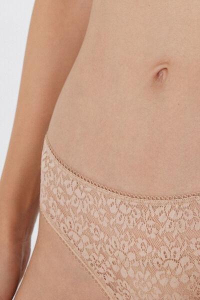 Cream Classic Lace Briefs, , large image number 3