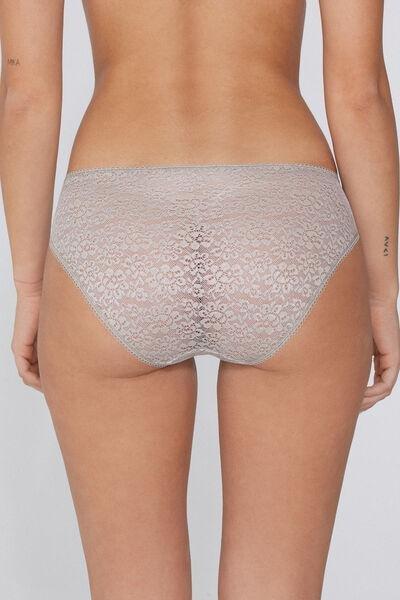 Grey Classic Lace Briefs, , large image number 2