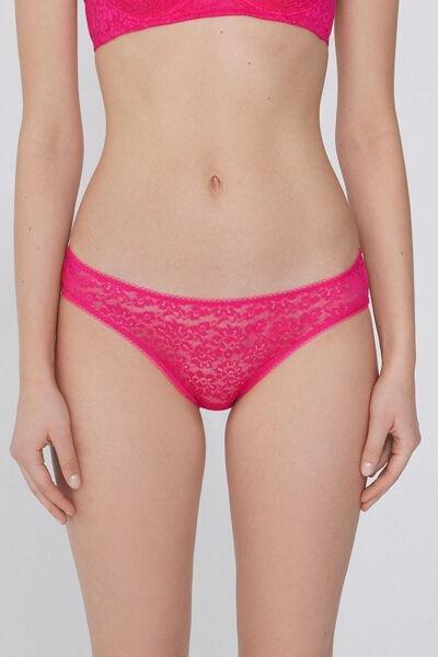 Pink Classic Lace Briefs, , large image number 0