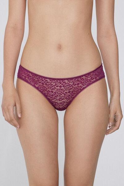 BORDEAUX Classic Lace Briefs, , large image number 0