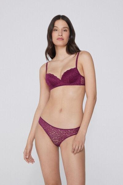 BORDEAUX Classic Lace Briefs, , large image number 1