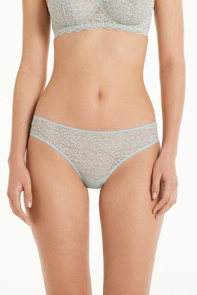 Tezenis - Green High-Cut Recycled Lace Pants