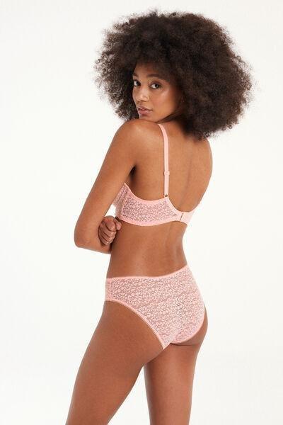 Pink Lace High-Cut Panties, , large image number 1