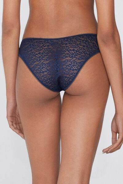 Blue High-Cut Recycled Lace Pants, Absolute Blue, large image number 2