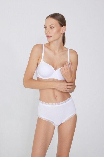 White High-Waist Knickers, White, large image number 1