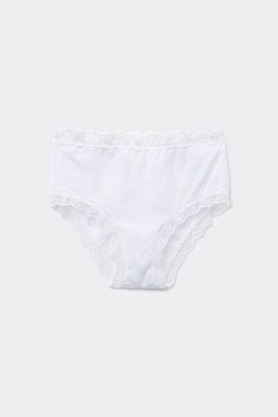 White High-Waist Knickers, White, large image number 4