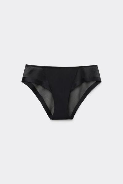 Black Essential Tulle Knickers, , large image number 4
