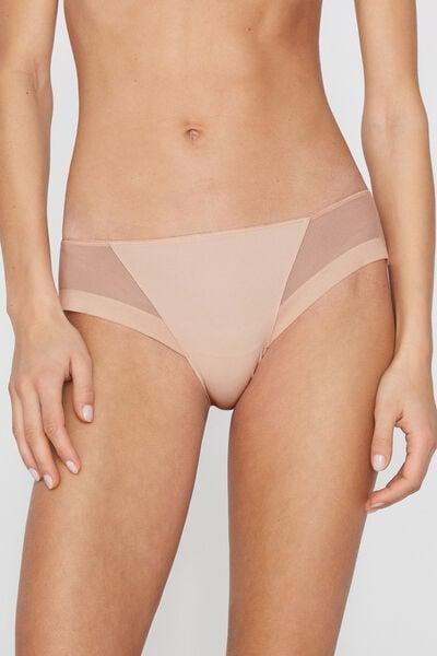 Pink Essential Tulle Knickers, 5701_278Z, medium